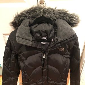 North Face Detachable Hood Black Jacket Size M